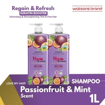WATSONS Regain And Refresh Shampoo Passionfruit And Mint 1L