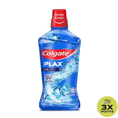 COLGATE Plax Antibacterial Mouthwash Ice Intense Flavor 1L