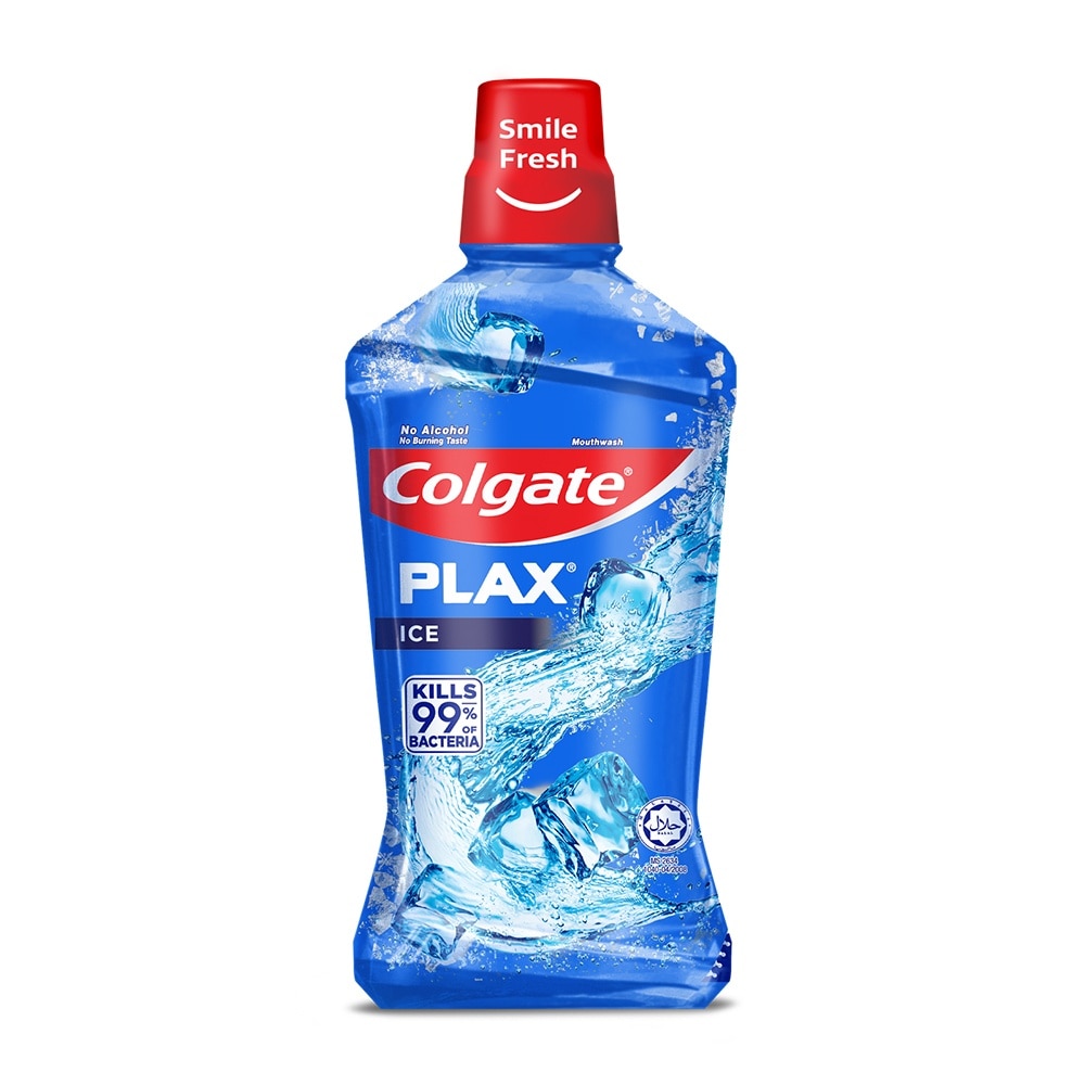 Plax Antibacterial Mouthwash Ice Intense Flavor 1L