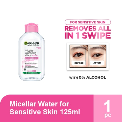 GARNIER - GARNIER Micellar Water Pink for Sensitive Skin 125ml image