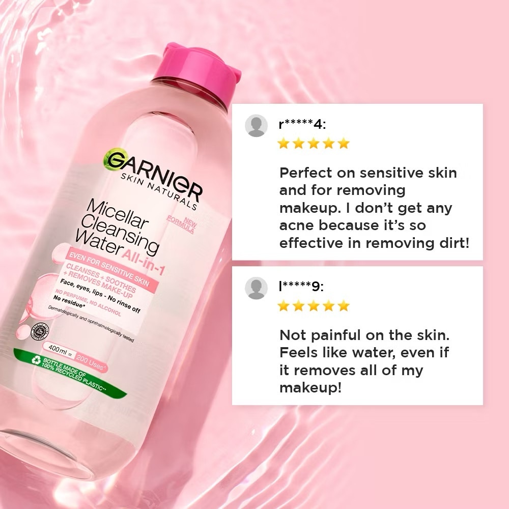GARNIER Micellar Water Pink for Sensitive Skin 125ml image
