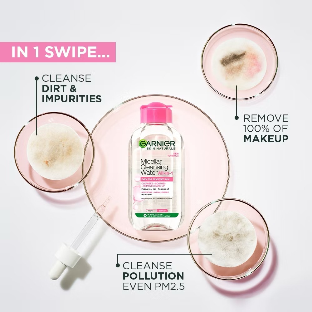 GARNIER Micellar Water Pink for Sensitive Skin 125ml image
