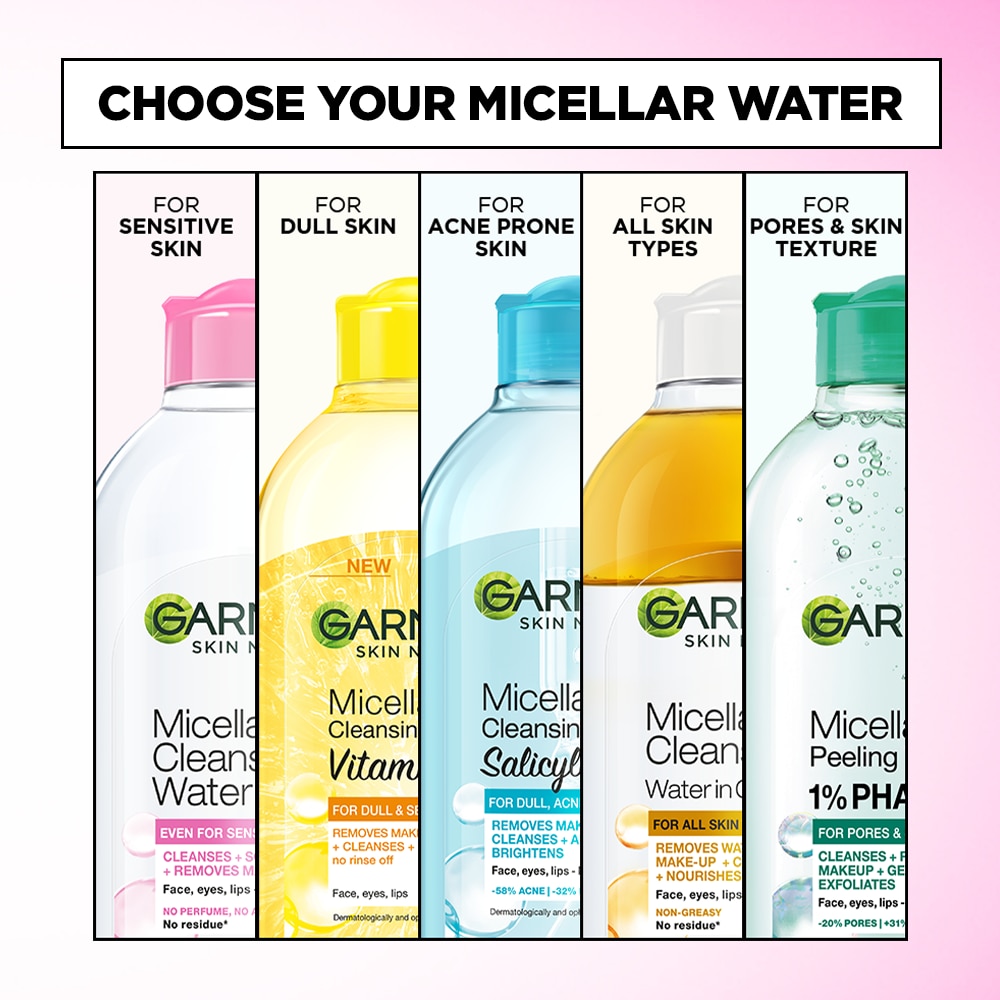 GARNIER Micellar Water Pink for Sensitive Skin 125ml image
