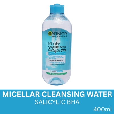 GARNIER - Micellar Cleansing Water Blue 400mL [FOR OILY & ACNE PRONE SKIN]