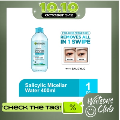 GARNIER GARNIER Micellar Water Salicylic Acid BHA for Oily and Acne Prone Skin 400ml image