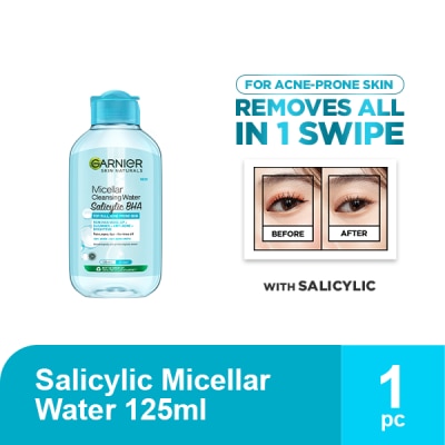 GARNIER - GARNIER Micellar Water Salicylic Acid BHA for Oily and Acne Prone Skin 125ml image