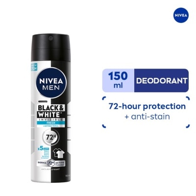 NIVEA Men Deodorant Black & White Fresh Anti-Perspirant Spray 150ml