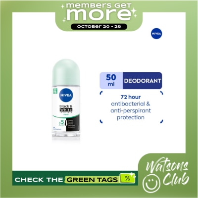 NIVEA NIVEA Deodorant Black & White Fresh Anti Perspirant Roll on 50ml image