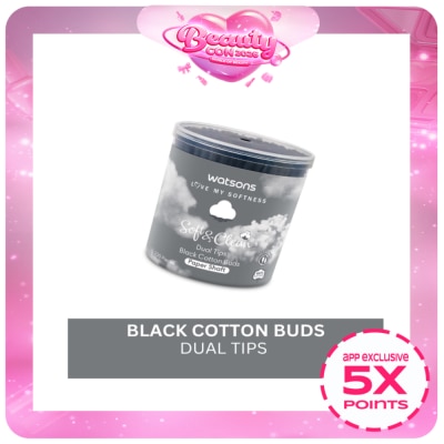 WATSONS - Dual Tips Black Cotton Buds 200s
