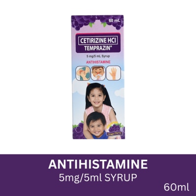 TEMPRAZIN Cetirizine HCI Antihistamine Syrup 60ml