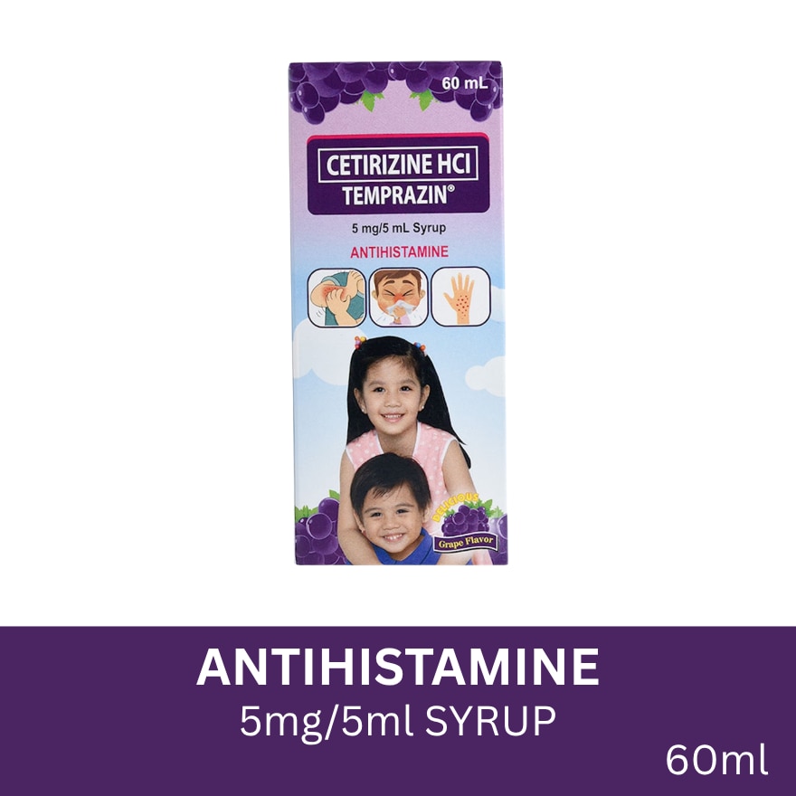 Cetirizine HCI Antihistamine Syrup 60ml