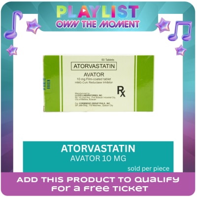 AVATOR - Atorvastatin Calcium 10 mg 1 Film-coated Tablet [Prescription Required]