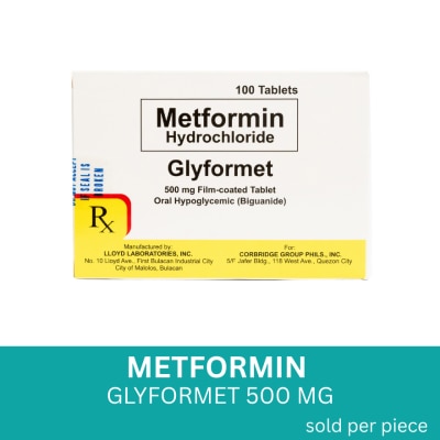 GLYFORMET Metformin Hydrocloride 500 mg 1 Tablet [PRESCRIPTION REQUIRED]