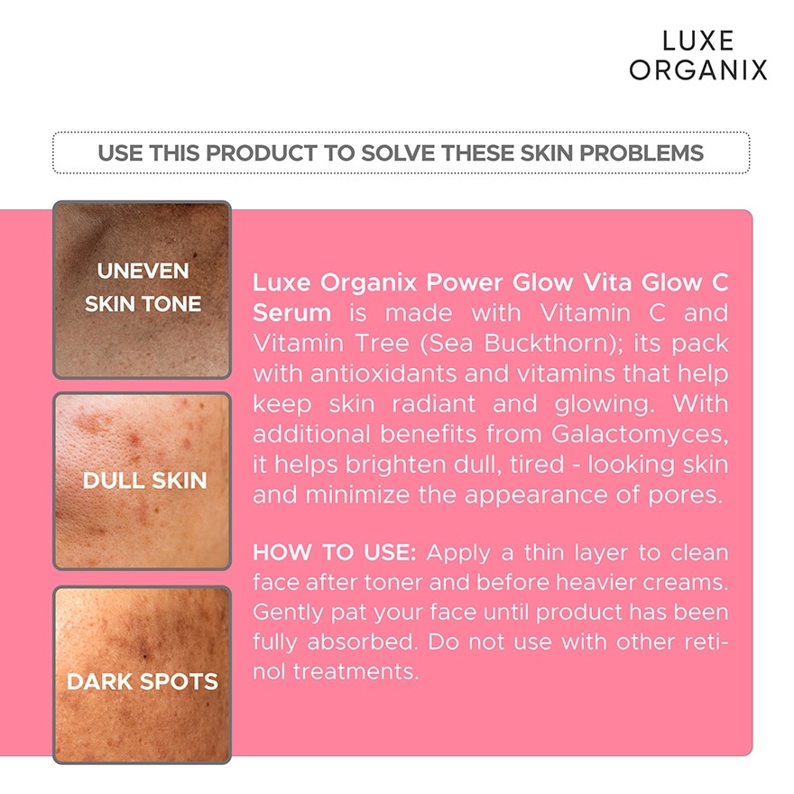 Luxe Organix Power Glow Vita C Serum 30ml