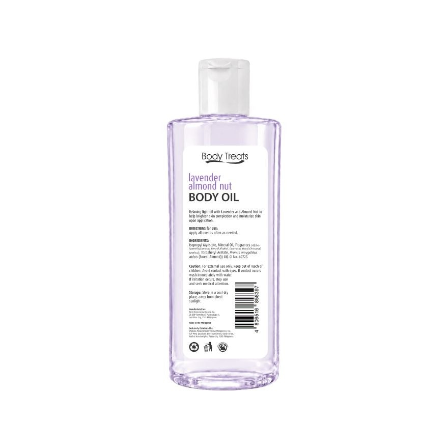 Body Oil Lavender Almond Nut 250ml image