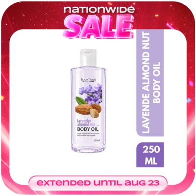 BODY TREATS - Body Oil Lavender Almond Nut 250ml image
