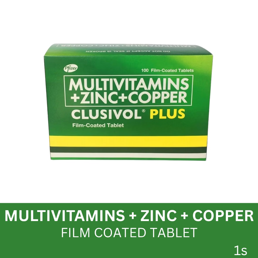 Multivitamins + Zinc Copper 1 Film Coated Tablet