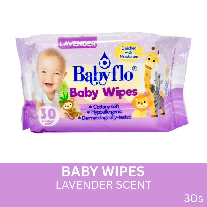 Baby Wipes Lavender 30s
