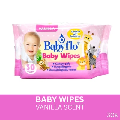 BABYFLO - Baby Wipes Vanilla 30s