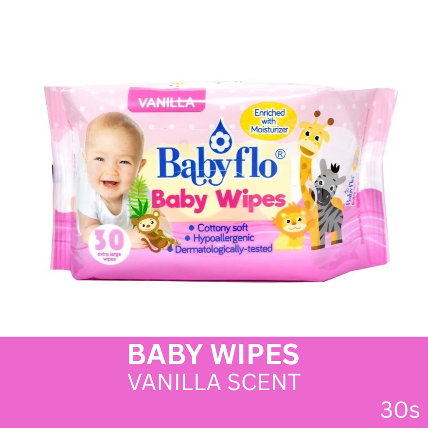 Baby Wipes Vanilla 30s