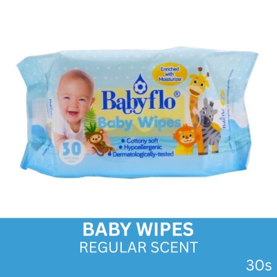 BABYFLO Baby Wipes Regular 30s