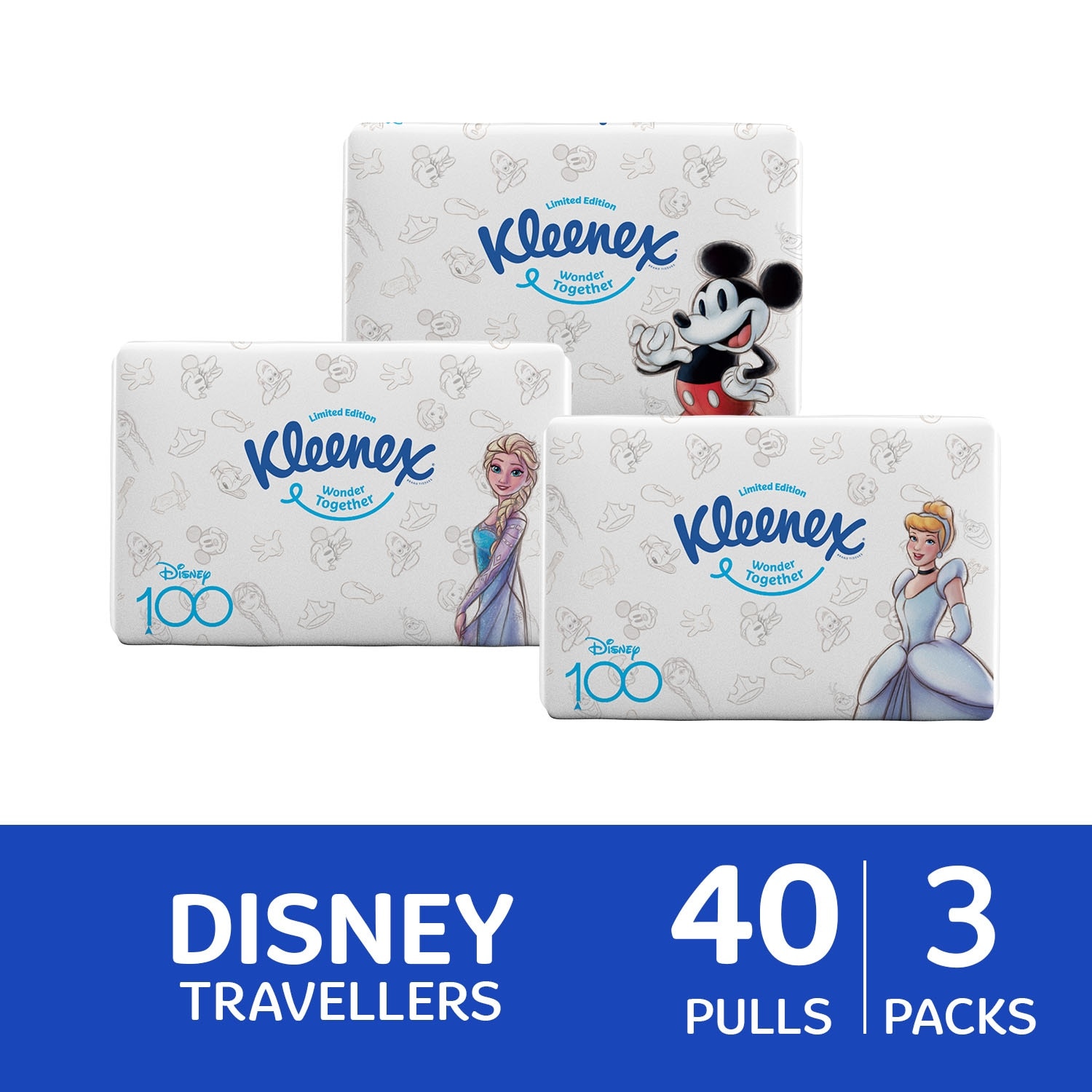 Limited Edition Design Disney Travellers Tissue 40s 3s