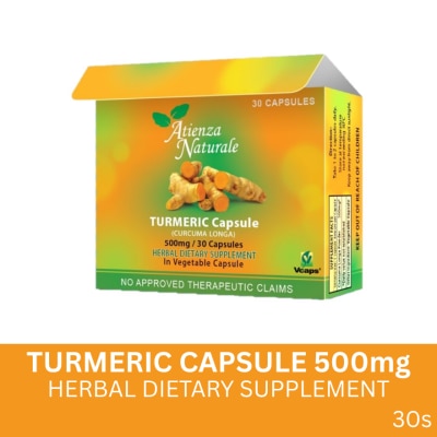 ATIENZA NATURALE Turmeric Capsule 500mg 30s