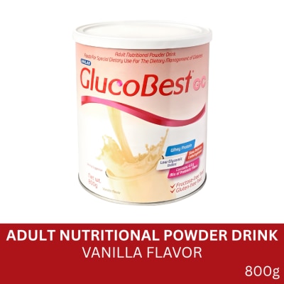 GLUCOBEST Adult Nutritional Powder Drink Vanilla Flavor 800g