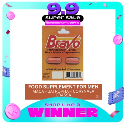 BRAVO - Maca + Jatropha + Corynaea crassa Food Supplement For Men 2 Capsules image