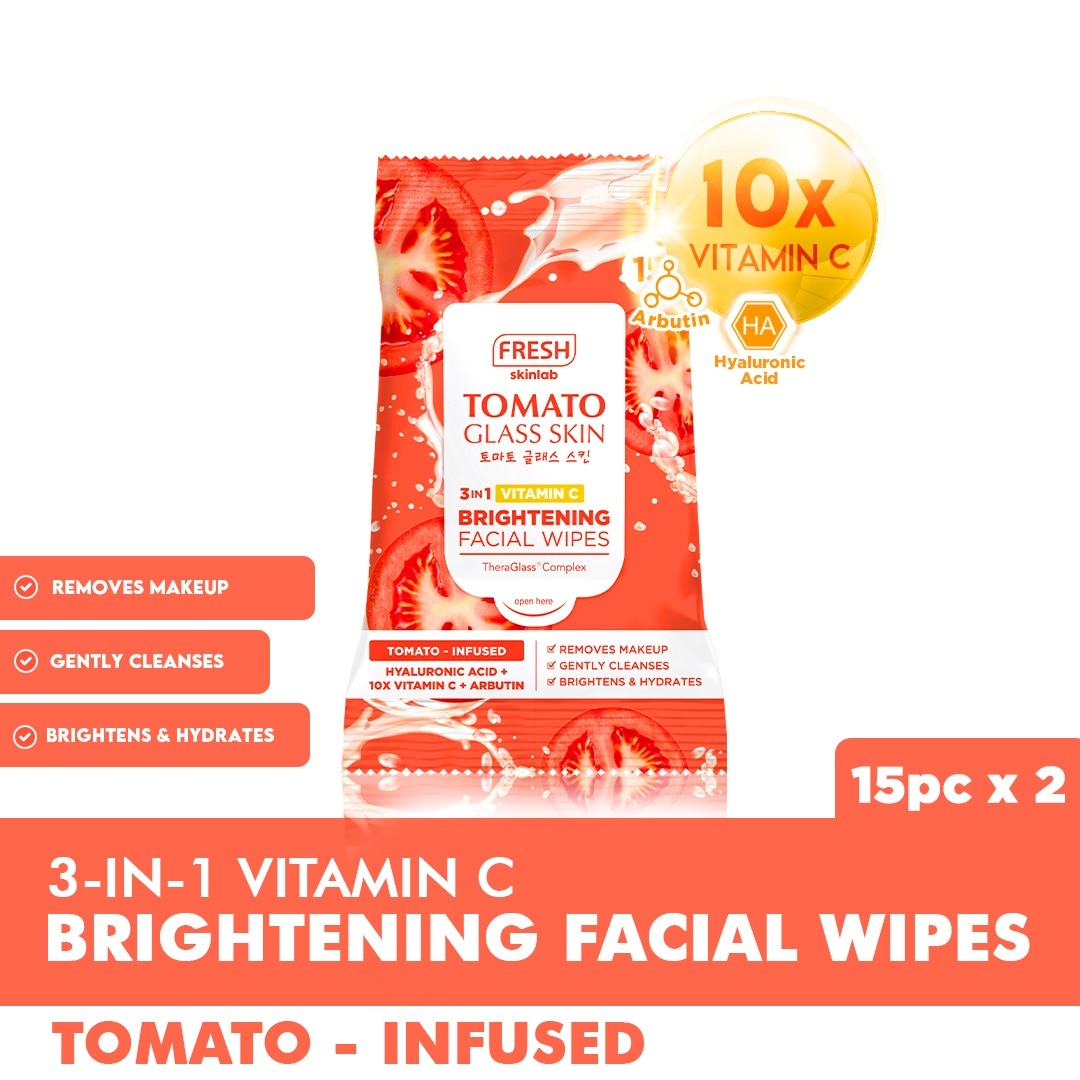 Tomato Glass Skin  Make Up Wipes Remover