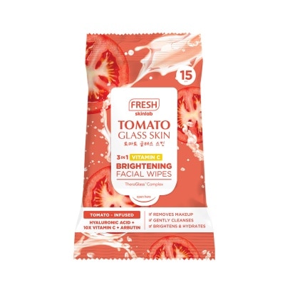 FRESH Tomato Glass Skin  Make Up Wipes Remover