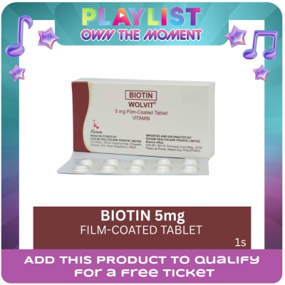 WOLVIT - Biotin 5mg 1 Film-Coated Tablet