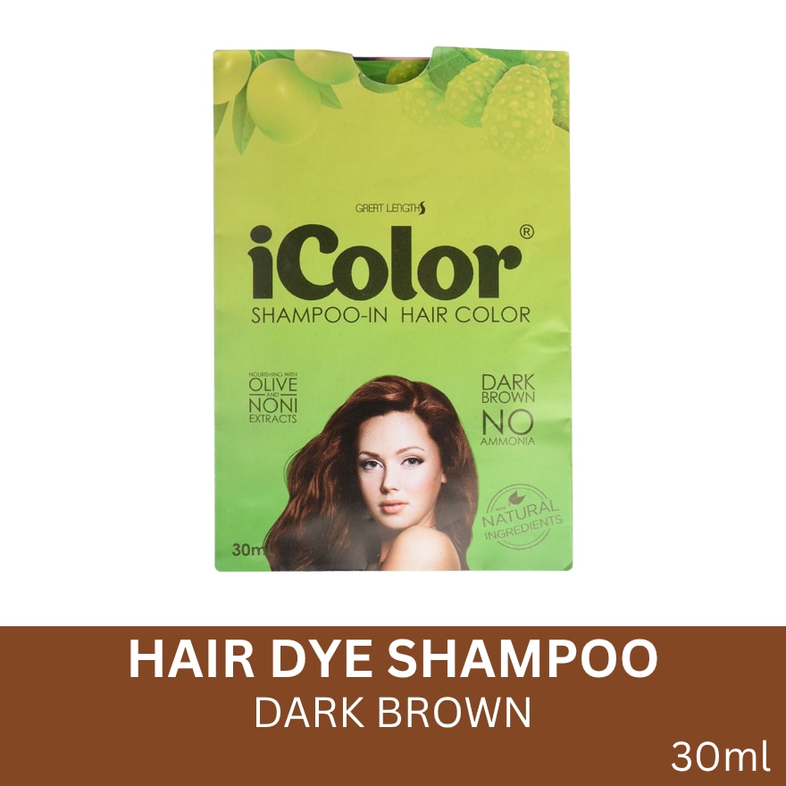 Hair Dye Shampoo - Dark Brown 30ml