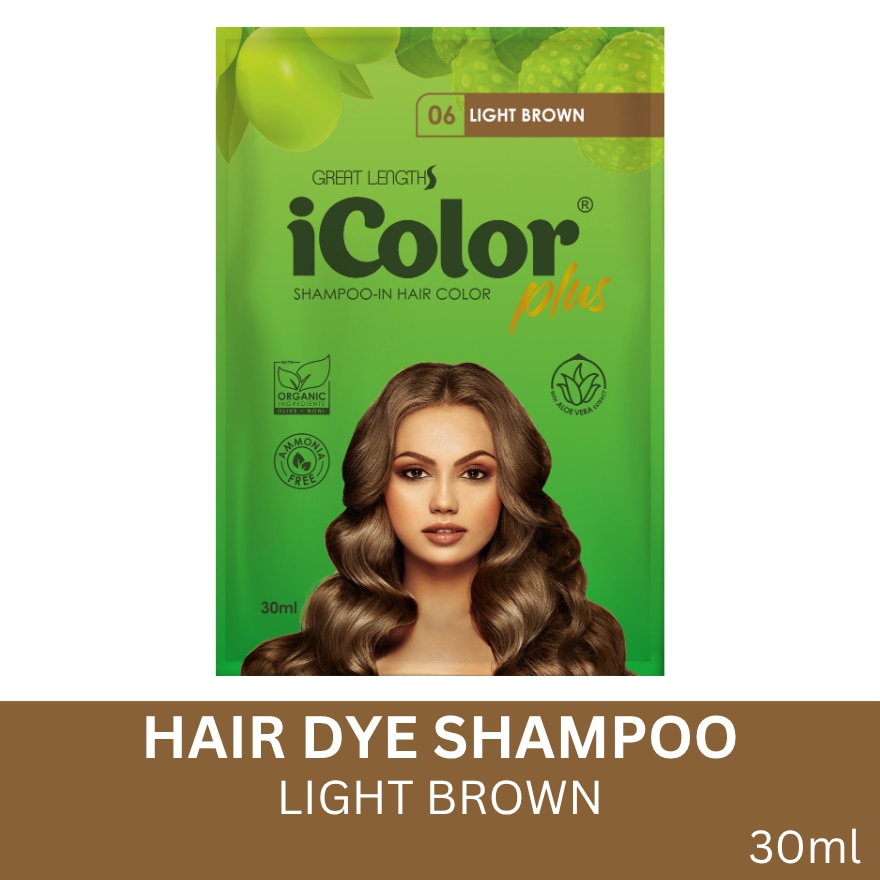 Hair Dye Shampoo - Light Brown 30ml