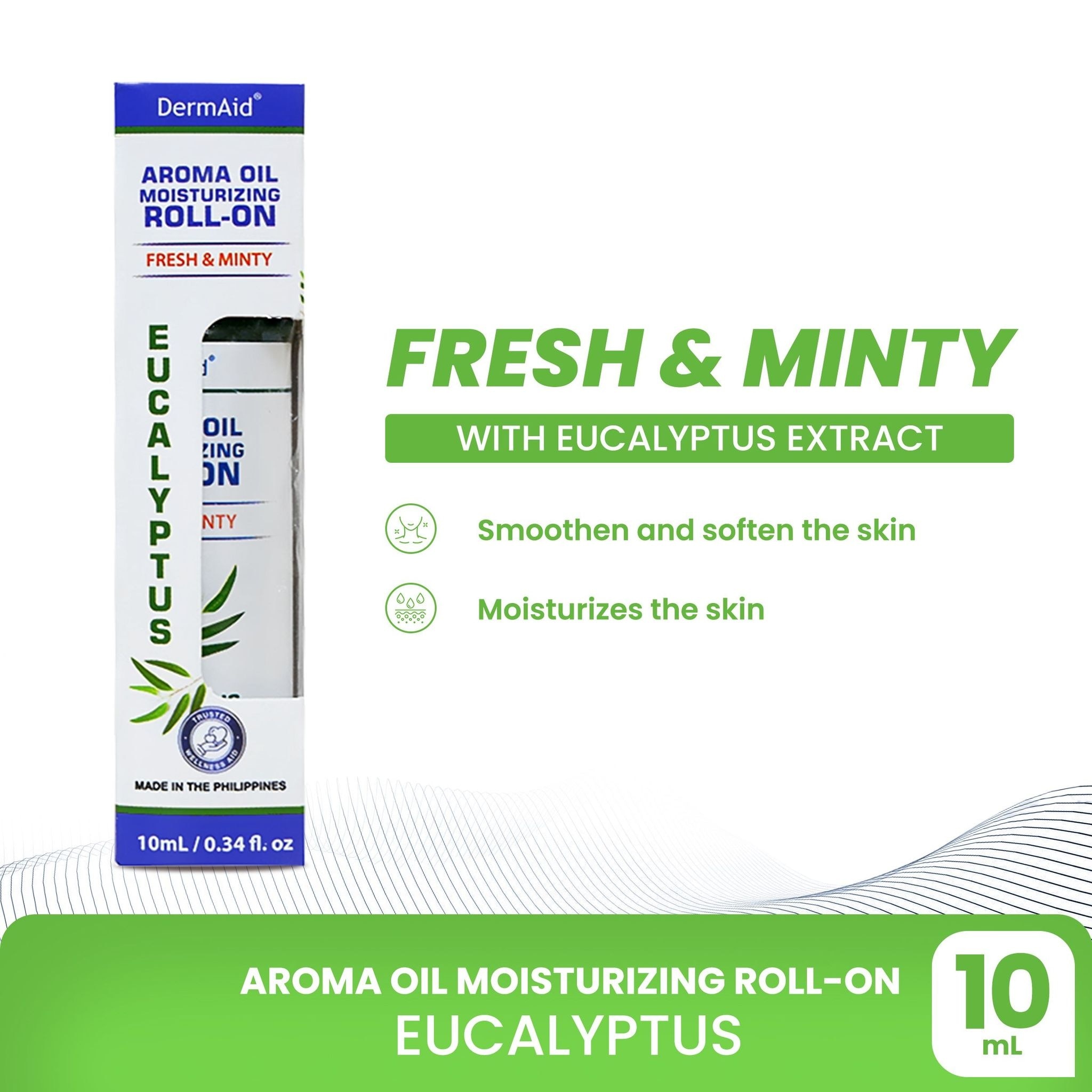 DERMAID Aroma Oil Moisturizing Roll-on Eucalyptus 10ml