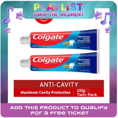 COLGATE - Great Regular Flavor Anti-Cavity Toothpaste 132g Twin Pack