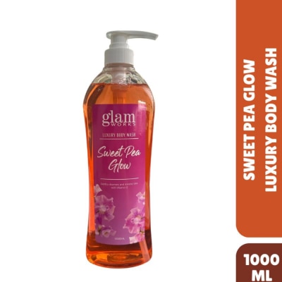GLAMWORKS - Bath and Body Essentials Sweet Pea Scented Body Wash 1L