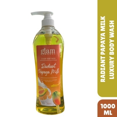 GLAMWORKS Bath and Body Essentials Papaya Milk Scented Body Wash 1L