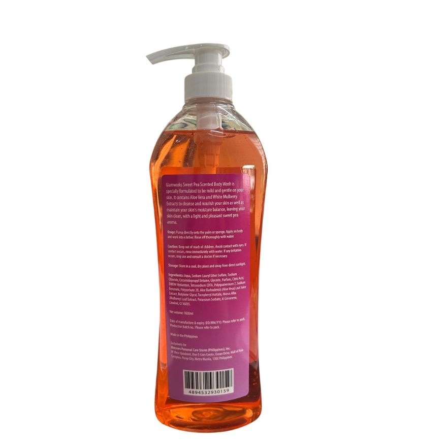 Bath and Body Essentials Sweet Pea Scented Body Wash 1L