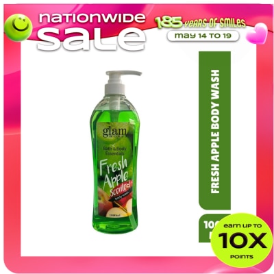 GLAMWORKS - Bath and Body Essentials Fresh Apple Scented Body Wash 1L