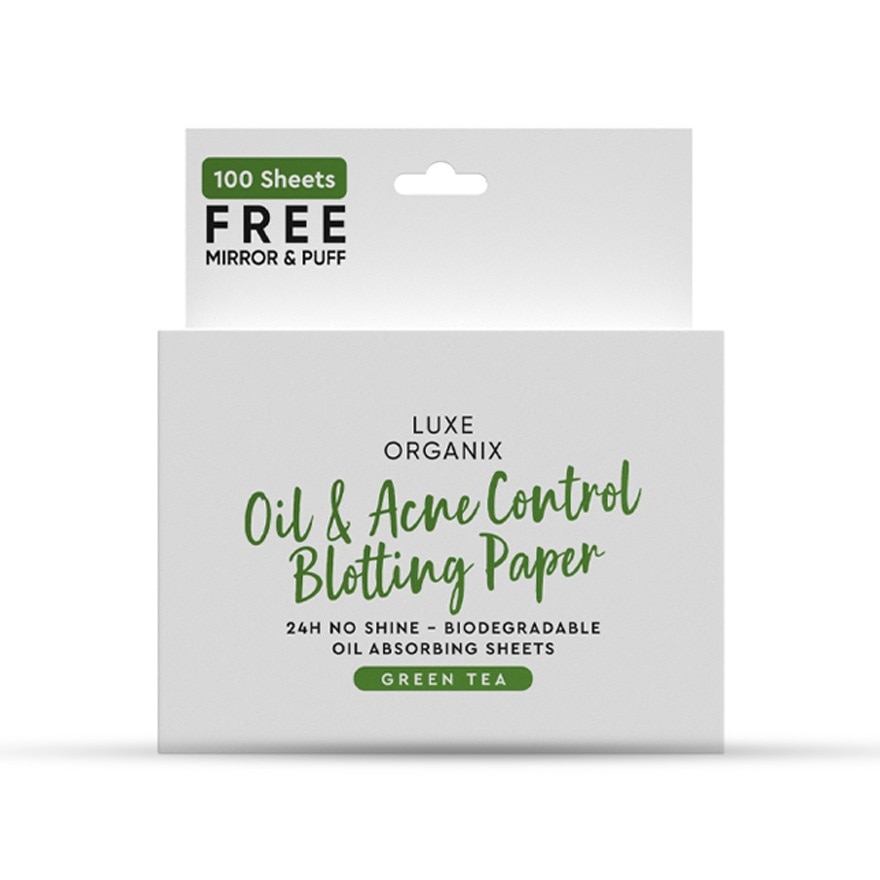 Luxe Organix Blotting Paper With Compact Mirror By Anne Clutz 70 Sheets