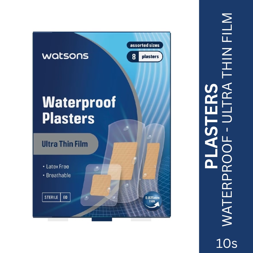 Waterproof Plasters Assorted Size 8s