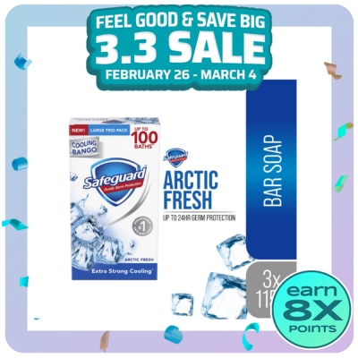 SAFEGUARD SAFEGUARD Bar Soap Arctic Fresh Multipack 115g x 3