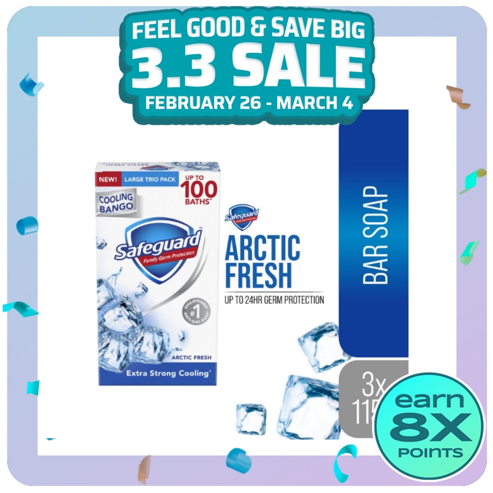 SAFEGUARD Bar Soap Arctic Fresh Multipack 115g x 3