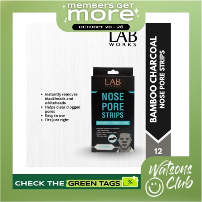 LABWORKS Bamboo Charcoal Nose Pore Strips 12pcs image