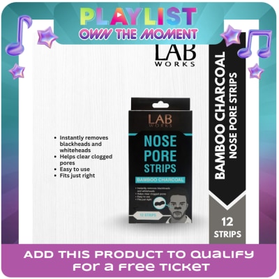 LABWORKS - Bamboo Charcoal Nose Pore Strips 12pcs