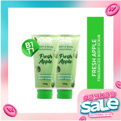 GLAMWORKS GLAMWORKSÂ Bath & Body Essentials Fresh Apple Scented Cream Body Scrub 350g image