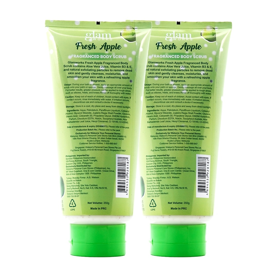 Bath & Body Essentials Fresh Apple Scented Cream Body Scrub 400g
