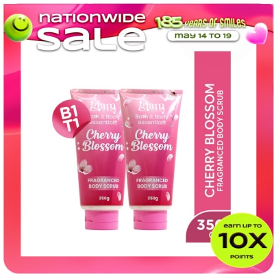 GLAMWORKS - GLAMWORKSÂ&nbsp;Bath & Body Essentials Cherry Blossom Scented Cream Body Scrub 350g