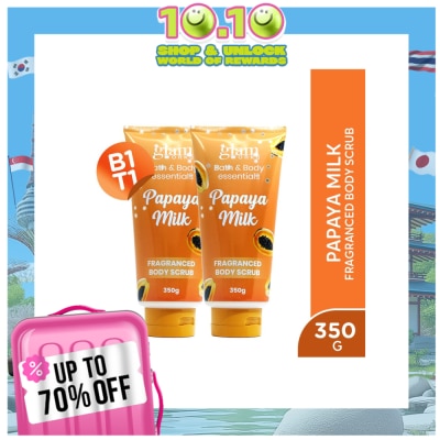 GLAMWORKS Bath & Body Essentials Papaya Milk Scented Cream Body Scrub 400g
